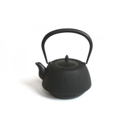 Théière en fonte Nanbu Tekki noire motif Arare, 1 litre