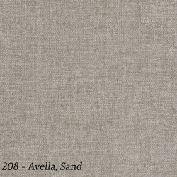 Modulable avec une structure en métal, pieds et accoudoirs en chêne massif.