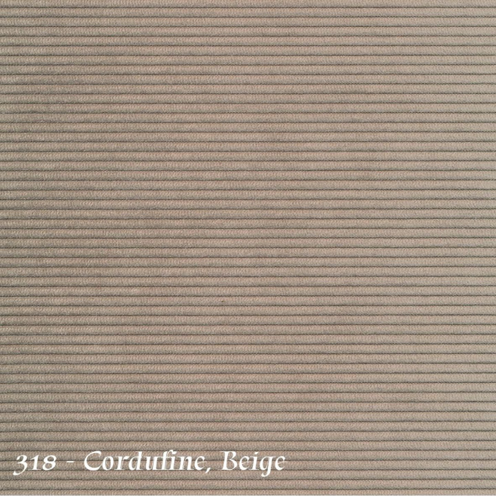 Modulable avec une structure en métal, pieds et accoudoirs en chêne massif.