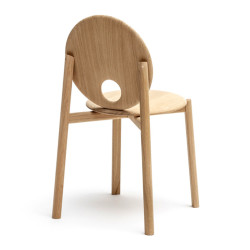 Chaise HELIO – Design Constance Guisset – Chêne massif fabriqué en France