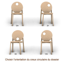 Chaise HELIO – Design Constance Guisset – Chêne massif fabriqué en France