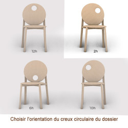 Chaise HELIO – Design Constance Guisset – Chêne massif fabriqué en France