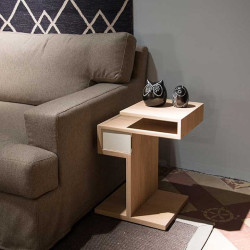 Table de chevet, bout de canapé design GLYCINE - Drugeot