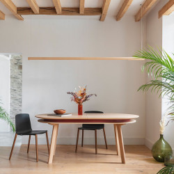 Table de repas extensible PARATI en chêne massif DRUGEOT manufacture