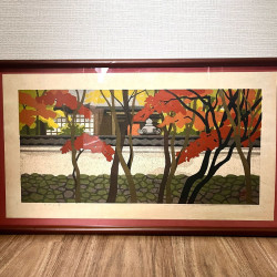 Estampe japonaise Masao Ido Daisen-In 1982