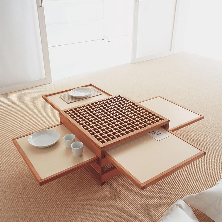 TETRA lable modulable en hêtre de Sculptures Jeux