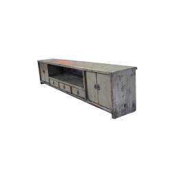 Meuble Kang – Vieux pin gris laqué | Design apaisant et authentique