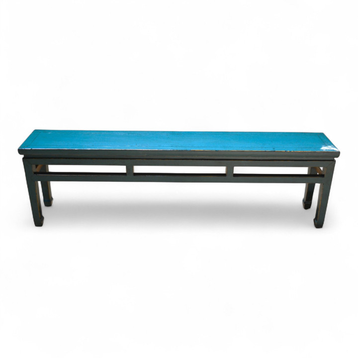 Banc turquoise laqué