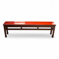 Banc rouge laqué