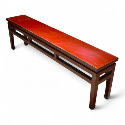 Banc rouge laqué