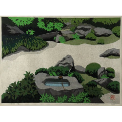 Estampe japonaise Masao Ido Daisen-In 1982