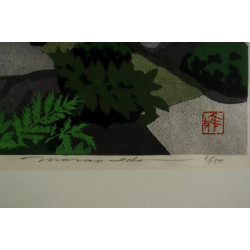 Estampe japonaise Masao Ido Daisen-In 1982