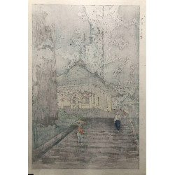 Hiraizumi Konjikidō (1950) | Estampe de Kasamatsu Shirō