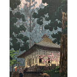 Hiraizumi Konjikidō (1950) | Estampe de Kasamatsu Shirō