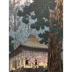 Hiraizumi Konjikidō (1950) | Estampe de Kasamatsu Shirō