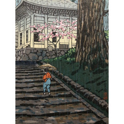 Hiraizumi Konjikidō (1950) | Estampe de Kasamatsu Shirō