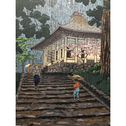 Hiraizumi Konjikidō (1950) | Estampe de Kasamatsu Shirō