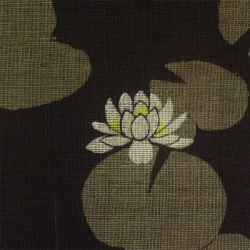 Tapisserie japonaise MIZUKAGAMI, nénuphars et koï