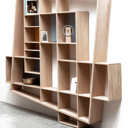 Bibliothèque FRISCO – Design Hugues Weill – Chêne massif – Drugeot Manufacture