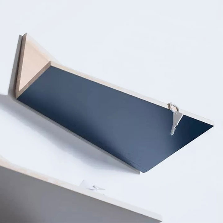 Étagère PLIAGE en chêne massif DRUGEOT manufacture