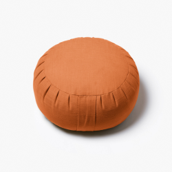 Coussin de méditation ZAFU orange clair