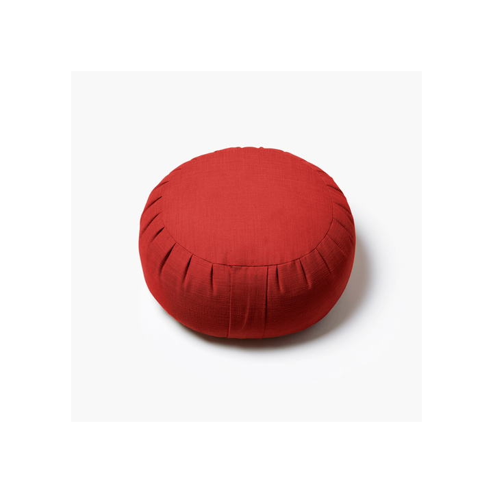 Coussin de méditation ZAFU rouge pavot