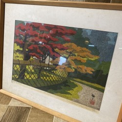 Estampe japonaise Masao Ido Daisen-In 1982