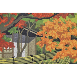 Estampe japonaise Masao Ido Daisen-In 1982