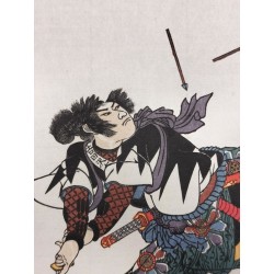 Utagawa Kuniyoshi – Yoshida Kaemon Suketada | Estampe japonaise Meiji, 47 rōnin