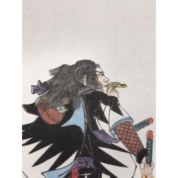 Utagawa Kuniyoshi – Ma Jūjirō Mitsuoki, samouraï des 47 rōnin | Biographies des loyaux et vertueux samouraïs