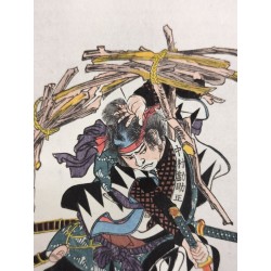 Utagawa Kuniyoshi – Nakamura Kansuke Tadatoki, samouraï des 47 rōnin | Biographies des loyaux et vertueux samouraïs