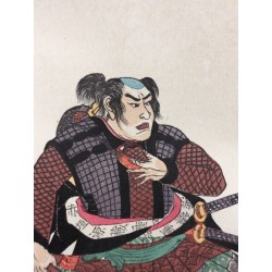 Utagawa Kuniyoshi – Sakagaki Genzo Masatake, samouraï des 47 rōnin | Biographies des loyaux et vertueux samouraïs