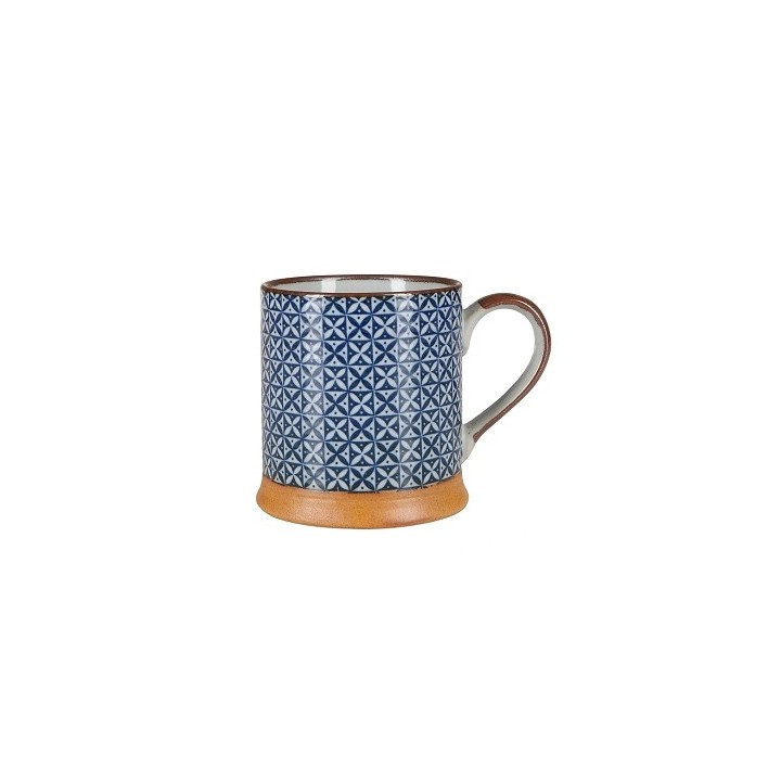 Mug japonais SACHIKO bleu en grès fin