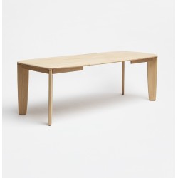 Table avec allonge en bois massif TÉHÈME