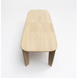 Table avec allonge en bois massif TÉHÈME