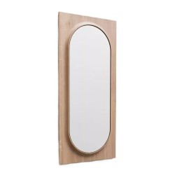 Miroir bois massif CIRCUIT Ovale