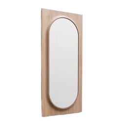 Miroir bois massif CIRCUIT Ovale