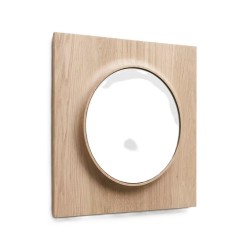 Miroir bois massif CIRCUIT Rond