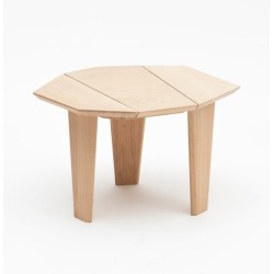 Table de nuit LIV de Dormiente en bois massif