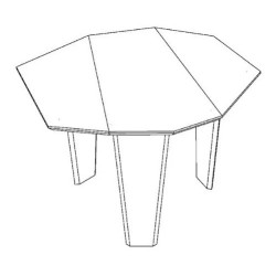 Table de nuit LIV de Dormiente en bois massif