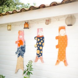 Koinobori Kokoro Nami Madame Mo en coton biologique