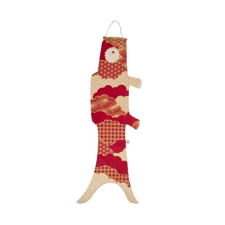 Koinobori Matsu Red Madame Mo en coton biologique