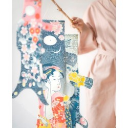 Koinobori Tattoo Sakura (Mini) Madame Mo en coton biologique