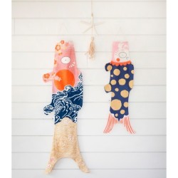 Koinobori Kokoro Madame Mo, porte-bonheur japonais ...