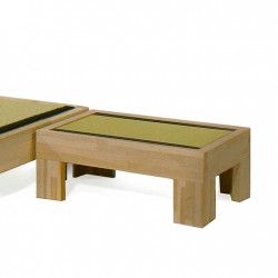 Lit tatami japonais NAÏTO en hêtre sans métal, brut, huilé ou teinté.