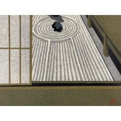Estampe japonaise Masao Ido Ryogen-in 1986