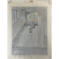 Estampe japonaise Masao Ido Ryogen-in 1986