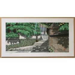 Nigatsudō - Pavillon Nigatsudō à Nara | Estampe originale Masao Ido