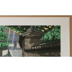 Nigatsudō - Pavillon Nigatsudō à Nara | Estampe originale Masao Ido