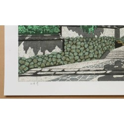 Nigatsudō - Pavillon Nigatsudō à Nara | Estampe originale Masao Ido